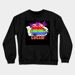 First name shirt!( Lucas)  It's a fun gift for birthday,Thanksgiving, Christmas, valentines day, father's day, mother's day, etc. Crewneck Sweatshirt